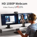 Kamera internetowa Dericam W2 Pro 1080P FHD USB widok podglądu na monitorach