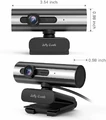 Kamera internetowa WebCam Jelly Comb CM002 1080P FHD z mikrofonem widok wymiarów
