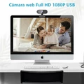 Kamera internetowa ZZCP Webcam FHD 1080P widok na monitorze