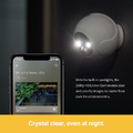 Kamera IP do zestawu Litmor Battery Cam IP66 1080P WiFi widok nocnej wizji.