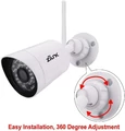 Kamera monitoring IP ZILNK 2MP 1080P 25 kl./s WLAN biały widok montażu.
