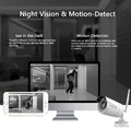 Kamera monitoringu IP Cooau CA-002 1080P FHD WiFi czarny widok nocnej wizji