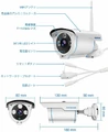 Kamera monitoringu IP szsinocam SN-IPC-HW20 1080P widok wymiarów