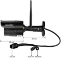 Kamera monitoringu IP Wansview W2 1080P IP66 FHD widok wymiarów