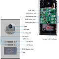 Kamera na podczerwień do wideodomofonu KDL Heimat 530C 7-calowy RFID widok opisu