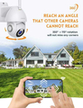 Kamera obrotowa PTZ Mibao G1 1296P WiFi 360 IP66 IR Alexa widok ruchu.