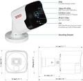 Kamera przewodowa monitoring TonTon C2069HN5M-P 5MP PoE H.265 widok opisu.