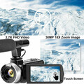 Kamera wideo YinFun YFE-V12M FHD 30MP 18xZoom 2,7K widok z boku
