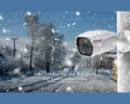 Kamera zewnętrzna IP ieGeek 2MP 1080p IP66 WiFi widok w zimie