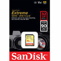 Karta Sd Sandisk extreme SDXC 32 GB 40/90 MB/S U3 widok w opakowaniu