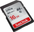 Karta SDHC SanDisk Ultra SDHC UHS-1 16GB 80mb/s widok z lewej strony