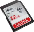 Karta SDHC SanDisk ultra UHS-1 32GB 80mb/s widok z lewej strony