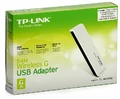 Karta TP-Link USB TL-WN321G 2,4GHz 54Mbit/s widok w opakowaniu