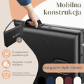 KESSER stół do masażu składany, aluminiowy, regulowana wysokość, czarny – zdjęcie 6