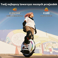 Kingsong KS-14D 420 Wh – monocykl elektryczny 14 cali z głośnikami, biały