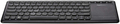 Klawiatura bezprzewodowa Touchpad AmazonBasics SmartTV QWERTY czarny widok z daleka.
