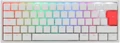 Klawiatura mechaniczna gamingowa Ducky White One2 Mini Red Silent Switch widok z bliska.