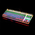 Klawiatura mechaniczna gamingowa HiveNet X51 Zero RGB Blue Switch widok podświetlenia.