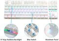 Klawiatura mechaniczna gamingowa HiveNet X51 Zero RGB Blue Switch widok przełączników.
