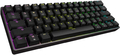 Klawiatura mechaniczna gamingowa Mizar MZ60 LUNA RGB PC/Mac Red widok z boku.