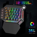 Klawiatura mechaniczna Keypad K60 Gaming RGB 35 klawiszy widok podświetlania.
