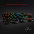 Klawiatura mechaniczna przewodowa Redragon K556 RGB QWERTY widok z boku.