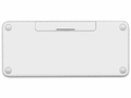 Klawiatura membranowa Logitech K380 Bluetooth for Mac White widok z tyłu.