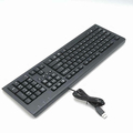 Klawiatura przewodowa biurowa HP Business SK-2086 QWERTZ widok z boku.