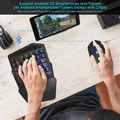 Klawiatura przewodowa DarkWalker FO212 PS4 do smartfona i tabletu Android RGB widok zastosowania.