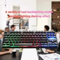 Klawiatura przewodowa gamingowa ZIYOYULANG Rainow Light K16 RGB QWERTY widok podświetlenia.