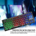 Klawiatura przewodowa gamingowa ZIYOYULANG Rainow Light K16 RGB QWERTY widok przycisków.