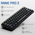 Klawiatura przewodowa mechaniczna gamingowa Obins Anne Pro 2 Brown widok cech.