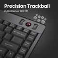 Klawiatura trackball przewodowa Perixx PERIBOARD-505 PLUS widok joysticku.