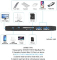 Koncentrator hub USB-C do MacBook Pro iDeer HDMI USB microSD SD 4K widok zastosowania