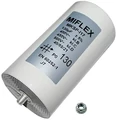 Kondensator rozruchowy Miflex MKSP-L17 130µF widok z nakrętką