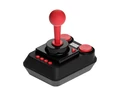 Kontroler do Commodore C64 USB czarno czerwony widok z tyłu