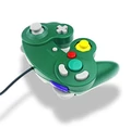 Kontroler pad do Nintendo TechKen Gamecube Wii zielony widok od tyłu