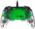 Kontroler Pad przewodowy Nacon Compact Controller Crystal Green widok z tyłu