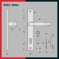 KOTARBAU Klamko-pochwyt aluminiowy 90 mm, antracyt – zdjęcie 4