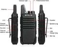 Krótkofalówka mini walkie-talkie Retevis RT622 widok cech.