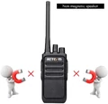 Krótkofalówka mini walkie talkie Retevis RT617 VOX widok z głośników.