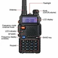 Krótkofalówka walkie-talkie BAOFENG UV-5R DUOBANDER 4W widok z opisem