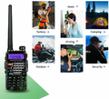 Krótkofalówka walkie-talkie BAOFENG UV-5R PLUS Zielona widok zastosowania