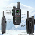 Krótkofalówka walkie talkie Retevis RB618 LCD widok z boku.