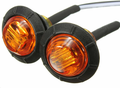 KYYET lampy obrysowe LED 3/4 cala 12 V, 10 szt. – bursztynowe obrysówki boczne