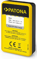 Ładowarka do Fujifilm NP-W126 NP-W126s Patona 181957 LCD DUAL USB widok z tyłu