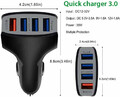 Ładowarka samochodowa ULTRICS 4-porty 35W 7A Quick Charge 3.0 widok wymiarów