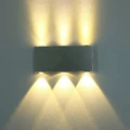 Lampa 6 LED 18W nowoczesna aluminiowa widok z góry