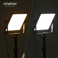 Lampa foto wideo Andoer HVR-600S 60W 3200K-5600K LED widok porównania światła