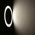 Lampa fotograficzna pierścieniowa Ring Andoer FA-75C 5500K 75W widok efektu